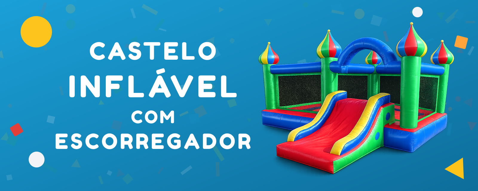 Castelo Inflável com escorregador